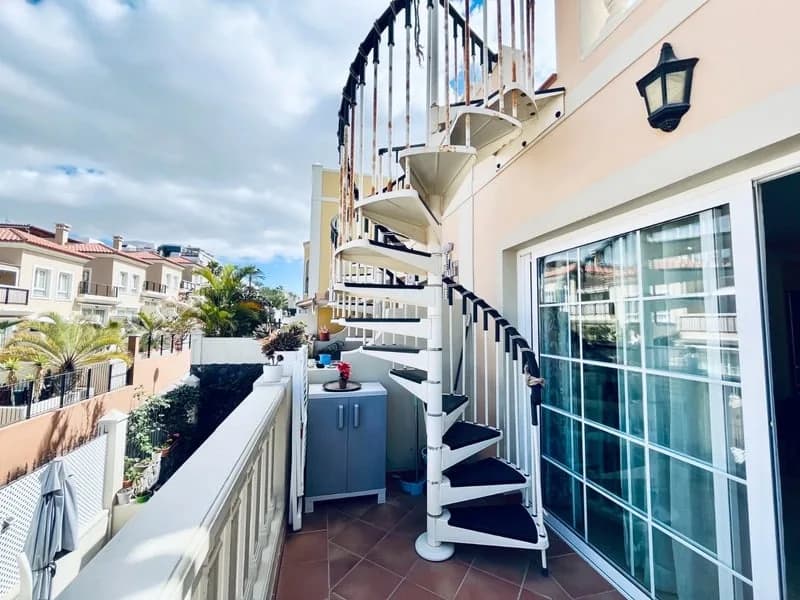 Roof top terrace with ocean view Palm Mar Apartment — 4