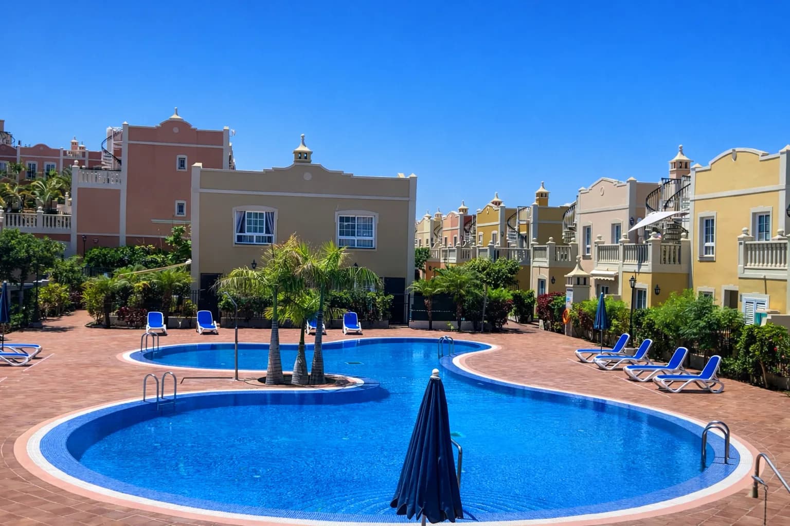 Roof top terrace with ocean view Palm Mar Apartment — 15