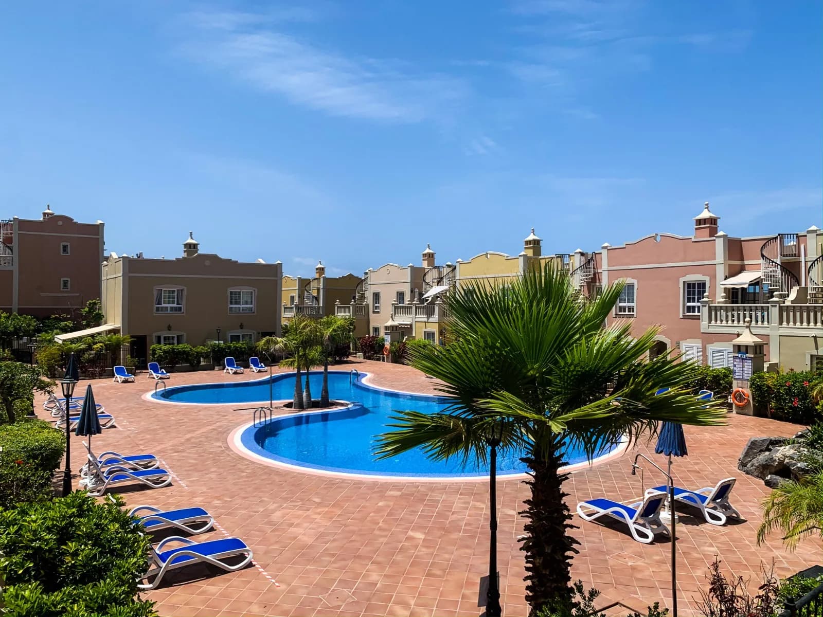 Roof top terrace with ocean view Palm Mar Apartment — 14