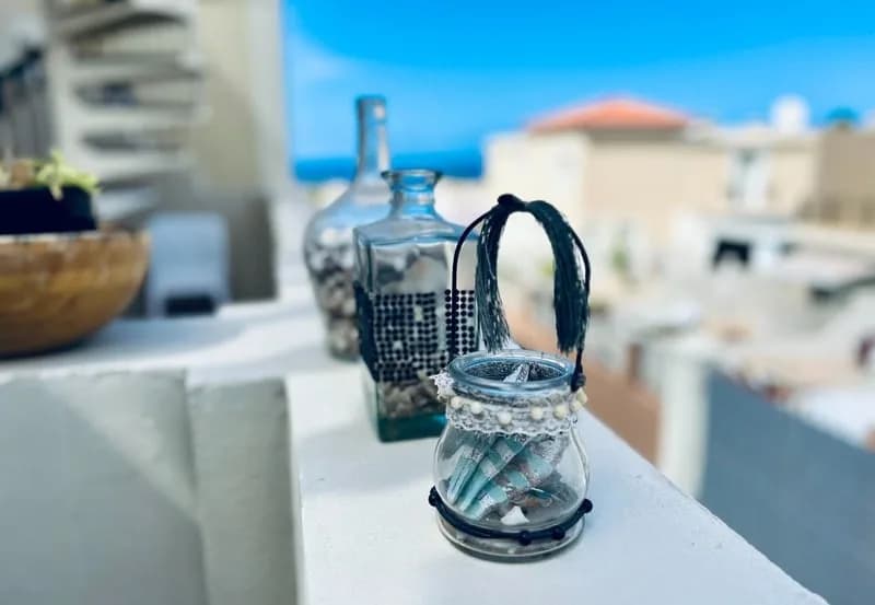 Roof top terrace with ocean view Palm Mar Apartment — 3